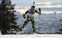 02.02.2012, Holmenkollen, Norway (NOR):  Marie Laure Brunet (FRA), Rossignol, Rottefella, Swix - IBU world cup biathlon, sprint women, Holmenkollen (NOR). www.nordicfocus.com. Â© Laiho/NordicFocus. Every downloaded picture is fee-liable.