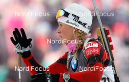 02.02.2012, Holmenkollen, Norway (NOR):  Tiril Eckhoff (NOR) - IBU world cup biathlon, sprint women, Holmenkollen (NOR). www.nordicfocus.com. Â© Laiho/NordicFocus. Every downloaded picture is fee-liable.