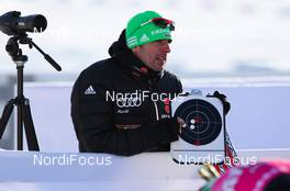 03.02.2012, Holmenkollen, Norway (NOR):  The women's trainer of team Germany, Ricco Gross (GER) - IBU world cup biathlon, training, Holmenkollen (NOR). www.nordicfocus.com. Â© Laiho/NordicFocus. Every downloaded picture is fee-liable.