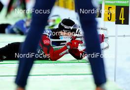 03.02.2012, Holmenkollen, Norway (NOR): Tarjei Boe (NOR), Fischer, Rottefella, Swix, ODLO  - IBU world cup biathlon, training, Holmenkollen (NOR). www.nordicfocus.com. Â© Laiho/NordicFocus. Every downloaded picture is fee-liable.