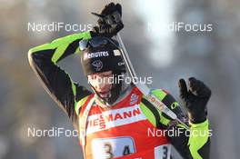 10.02.2012, Kontiolahti, Finland (FIN): Vincent Jay (FRA), Fischer, Rottefella, OneWay - IBU world cup biathlon, relay mixed, Kontiolahti (FIN). www.nordicfocus.com. © Manzoni/NordicFocus. Every downloaded picture is fee-liable.