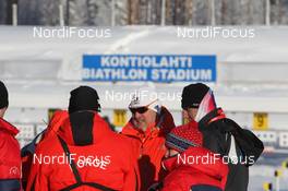 10.02.2012, Kontiolahti, Finland (FIN): Event Feature: Jury-meeting with Franz Berger (AUT), IBU race director - IBU world cup biathlon, relay mixed, Kontiolahti (FIN). www.nordicfocus.com. © Manzoni/NordicFocus. Every downloaded picture is fee-liable.