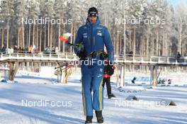 10.02.2012, Kontiolahti, Finland (FIN): Jonas Johansson (SWE), coach Team Sweden - IBU world cup biathlon, relay mixed, Kontiolahti (FIN). www.nordicfocus.com. © Manzoni/NordicFocus. Every downloaded picture is fee-liable.