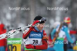 10.02.2012, Kontiolahti, Finland (FIN): Tarjei Boe (NOR), Fischer, Rottefella, Swix, ODLO - IBU world cup biathlon, sprint men, Kontiolahti (FIN). www.nordicfocus.com. © Manzoni/NordicFocus. Every downloaded picture is fee-liable.
