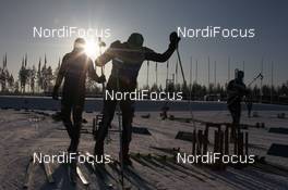 09.02.2012, Kontiolahti, Finland (FIN): Daniel Boehm (GER), Fischer, Rottefella, Alpina, OneWay, Rudy Project, adidas - IBU world cup biathlon, training, Kontiolahti (FIN). www.nordicfocus.com. © Manzoni/NordicFocus. Every downloaded picture is fee-liable.