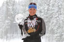 18.03.2012, Khanty-Mansiysk, Russia (RUS): Magdalena Neuner (GER), Fischer, Rottefella, Swix, adidas, Toko - IBU world cup biathlon, cups, Khanty-Mansiysk (RUS). www.nordicfocus.com. © Manzoni/NordicFocus. Every downloaded picture is fee-liable.