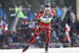 16.03.2012, Khanty-Mansiysk, Russia (RUS): Emil Hegle Svendsen (NOR), Madshus, Rottefella, Swix, Odlo - IBU world cup biathlon, sprint men, Khanty-Mansiysk (RUS). www.nordicfocus.com. © Manzoni/NordicFocus. Every downloaded picture is fee-liable.