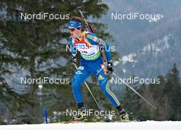 06.03.2012, Ruhpolding, Germany (GER): Fredrik Lindstroem (SWE), Fischer, Rottefella, Swix, adidas - IBU world championships biathlon, individual men, Ruhpolding (GER). www.nordicfocus.com. © Felgenhauer/NordicFocus. Every downloaded picture is fee-liable.