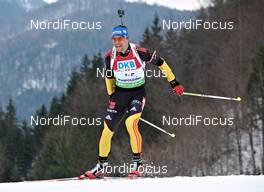 06.03.2012, Ruhpolding, Germany (GER): Michael Greis (GER), Madshus, Rottefella, OneWay, adidas - IBU world championships biathlon, individual men, Ruhpolding (GER). www.nordicfocus.com. © Felgenhauer/NordicFocus. Every downloaded picture is fee-liable.