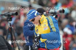 06.03.2012, Ruhpolding, Germany (GER): Bjoern Ferry (SWE), Fischer, Rottefella, Leki, adidas - IBU world championships biathlon, individual men, Ruhpolding (GER). www.nordicfocus.com. © Manzoni/NordicFocus. Every downloaded picture is fee-liable.