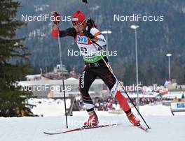 06.03.2012, Ruhpolding, Germany (GER): Scott Perras (CAN), Madshus, Rottefella, Alpina, Swix - IBU world championships biathlon, individual men, Ruhpolding (GER). www.nordicfocus.com. © Felgenhauer/NordicFocus. Every downloaded picture is fee-liable.