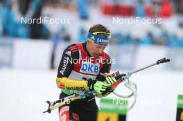 06.03.2012, Ruhpolding, Germany (GER): Andreas Birnbacher (GER), Fischer, Rottefella, Alpina, Leki, adidas - IBU world championships biathlon, individual men, Ruhpolding (GER). www.nordicfocus.com. © Manzoni/NordicFocus. Every downloaded picture is fee-liable.
