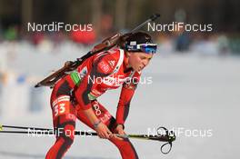 07.03.2012, Ruhpolding, Germany (GER): Elise Ringen (NOR), Fischer, Rottefella, Odlo - IBU world championships biathlon, individual women, Ruhpolding (GER). www.nordicfocus.com. © Manzoni/NordicFocus. Every downloaded picture is fee-liable.