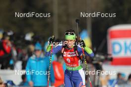 07.03.2012, Ruhpolding, Germany (GER): Teja Gregorin (SLO), Fischer, Rottefella, Alpina, Leki - IBU world championships biathlon, individual women, Ruhpolding (GER). www.nordicfocus.com. © Manzoni/NordicFocus. Every downloaded picture is fee-liable.