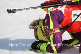 07.03.2012, Ruhpolding, Germany (GER): Marie Dorin (FRA), Rossignol, Rottefella, OneWay - IBU world championships biathlon, individual women, Ruhpolding (GER). www.nordicfocus.com. © Manzoni/NordicFocus. Every downloaded picture is fee-liable.
