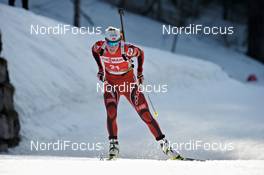 07.03.2012, Ruhpolding, Germany (GER): Tora Berger (NOR), Fischer, Rottefella, Odlo - IBU world championships biathlon, individual women, Ruhpolding (GER). www.nordicfocus.com. © Felgenhauer/NordicFocus. Every downloaded picture is fee-liable.