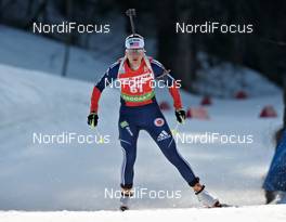 07.03.2012, Ruhpolding, Germany (GER):Sara Studebaker (USA), Rossignol, Rottefella, OneWay adidas - IBU world championships biathlon, individual women, Ruhpolding (GER). www.nordicfocus.com. © Felgenhauer/NordicFocus. Every downloaded picture is fee-liable.