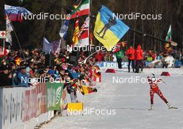 07.03.2012, Ruhpolding, Germany (GER): Tora Berger (NOR), Fischer, Rottefella, Odlo - IBU world championships biathlon, individual women, Ruhpolding (GER). www.nordicfocus.com. © Manzoni/NordicFocus. Every downloaded picture is fee-liable.