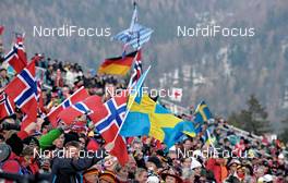 07.03.2012, Ruhpolding, Germany (GER): fans of Helena Ekholm (SWE), Fischer, Rottefella, Leki, adidas - IBU world championships biathlon, individual women, Ruhpolding (GER). www.nordicfocus.com. © Felgenhauer/NordicFocus. Every downloaded picture is fee-liable.