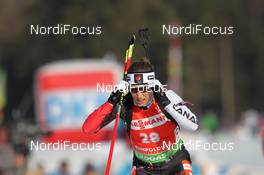 07.03.2012, Ruhpolding, Germany (GER): Zina Kocher (CAN), Atomic, Leki, Odlo - IBU world championships biathlon, individual women, Ruhpolding (GER). www.nordicfocus.com. © Manzoni/NordicFocus. Every downloaded picture is fee-liable.