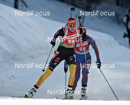 07.03.2012, Ruhpolding, Germany (GER): Tina Bachmann (GER), Fischer, Rottefella, Swix, adidas  - IBU world championships biathlon, individual women, Ruhpolding (GER). www.nordicfocus.com. © Felgenhauer/NordicFocus. Every downloaded picture is fee-liable.