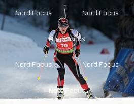07.03.2012, Ruhpolding, Germany (GER): Iris Waldhuber (AUT), Fischer, Rottefella, Leki - IBU world championships biathlon, individual women, Ruhpolding (GER). www.nordicfocus.com. © Felgenhauer/NordicFocus. Every downloaded picture is fee-liable.