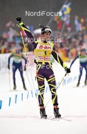 11.03.2012, Ruhpolding, Germany (GER): Martin Fourcade (FRA), Rossignol, Rottefella, OneWay - IBU world championships biathlon, mass men, Ruhpolding (GER). www.nordicfocus.com. © Felgenhauer/NordicFocus. Every downloaded picture is fee-liable.