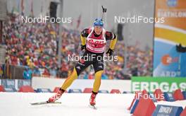 11.03.2012, Ruhpolding, Germany (GER): Andreas Birnbacher (GER), Fischer, Rottefella, Alpina, Leki, adidas - IBU world championships biathlon, mass men, Ruhpolding (GER). www.nordicfocus.com. © Felgenhauer/NordicFocus. Every downloaded picture is fee-liable.