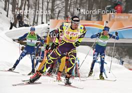 11.03.2012, Ruhpolding, Germany (GER): Martin Fourcade (FRA), Rossignol, Rottefella, OneWay - IBU world championships biathlon, mass men, Ruhpolding (GER). www.nordicfocus.com. © Felgenhauer/NordicFocus. Every downloaded picture is fee-liable.