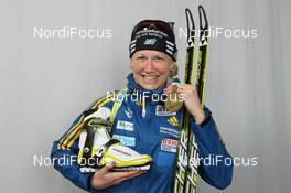 07.03.2012, Ruhpolding, Germany (GER): Helena Ekholm (SWE), Fischer, Rottefella, Leki, adidas - IBU world championships biathlon, medals, Ruhpolding (GER). www.nordicfocus.com. © Manzoni/NordicFocus. Every downloaded picture is fee-liable.