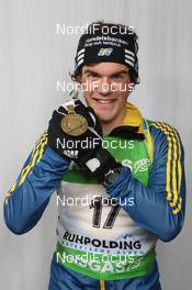 11.03.2012, Ruhpolding, Germany (GER): Fredrik Lindstroem (SWE), Fischer, Rottefella, Swix, adidas - IBU world championships biathlon, medals, Ruhpolding (GER). www.nordicfocus.com. © Manzoni/NordicFocus. Every downloaded picture is fee-liable.