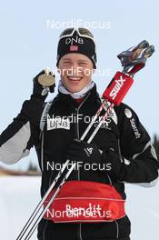 15.03.2012, Ruhpolding, Germany (GER): Tarjei Boe (NOR), Fischer, Rottefella, Swix, ODLO - IBU world championships biathlon, medals, Ruhpolding (GER). www.nordicfocus.com. © Manzoni/NordicFocus. Every downloaded picture is fee-liable.