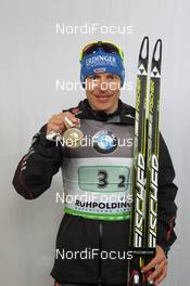09.03.2012, Ruhpolding, Germany (GER): Andreas Birnbacher (GER), Fischer, Rottefella, Alpina, Leki, adidas - IBU world championships biathlon, medals, Ruhpolding (GER). www.nordicfocus.com. © Manzoni/NordicFocus. Every downloaded picture is fee-liable.