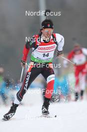 04.03.2012, Ruhpolding, Germany (GER): Jean Philippe Leguellec (CAN), Rossignol, Rottefella, Swix - IBU world championships biathlon, pursuit men, Ruhpolding (GER). www.nordicfocus.com. © Manzoni/NordicFocus. Every downloaded picture is fee-liable.