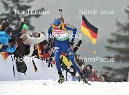 04.03.2012, Ruhpolding, Germany (GER): Bjoern Ferry (SWE), Fischer, Rottefella, Leki, adidas - IBU world championships biathlon, pursuit men, Ruhpolding (GER). www.nordicfocus.com. © Felgenhauer/NordicFocus. Every downloaded picture is fee-liable.