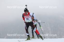 04.03.2012, Ruhpolding, Germany (GER): Marc-Andre Bedard (CAN), Fischer, Rottefella, Swix - IBU world championships biathlon, pursuit men, Ruhpolding (GER). www.nordicfocus.com. © Manzoni/NordicFocus. Every downloaded picture is fee-liable.