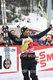 04.03.2012, Ruhpolding, Germany (GER): Martin Fourcade (FRA), Rossignol, Rottefella, OneWay - IBU world championships biathlon, pursuit men, Ruhpolding (GER). www.nordicfocus.com. © Felgenhauer/NordicFocus. Every downloaded picture is fee-liable.