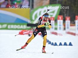 04.03.2012, Ruhpolding, Germany (GER): Andreas Birnbacher (GER), Fischer, Rottefella, Alpina, Leki, adidas - IBU world championships biathlon, pursuit men, Ruhpolding (GER). www.nordicfocus.com. © Felgenhauer/NordicFocus. Every downloaded picture is fee-liable.