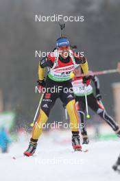 04.03.2012, Ruhpolding, Germany (GER): Michael Greis (GER), Madshus, Rottefella, OneWay, adidas - IBU world championships biathlon, pursuit men, Ruhpolding (GER). www.nordicfocus.com. © Manzoni/NordicFocus. Every downloaded picture is fee-liable.