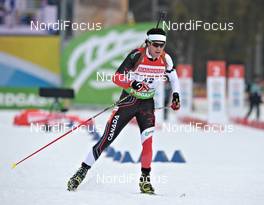 04.03.2012, Ruhpolding, Germany (GER): Nathan Smith (CAN), Fischer, Rottefella, Alpina, Leki - IBU world championships biathlon, pursuit men, Ruhpolding (GER). www.nordicfocus.com. © Felgenhauer/NordicFocus. Every downloaded picture is fee-liable.