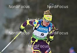04.03.2012, Ruhpolding, Germany (GER): Marie Dorin (FRA), Rossignol, Rottefella, OneWay - IBU world championships biathlon, pursuit women, Ruhpolding (GER). www.nordicfocus.com. © Felgenhauer/NordicFocus. Every downloaded picture is fee-liable.