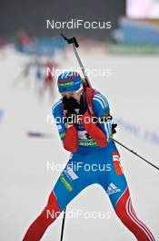 04.03.2012, Ruhpolding, Germany (GER): Olga Vilukhina (RUS), Fischer, Rottefella, Swix, adidas - IBU world championships biathlon, pursuit women, Ruhpolding (GER). www.nordicfocus.com. © Felgenhauer/NordicFocus. Every downloaded picture is fee-liable.