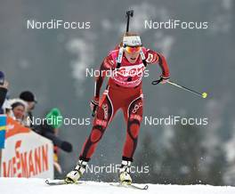 04.03.2012, Ruhpolding, Germany (GER): Tora Berger (NOR), Fischer, Rottefella, Odlo - IBU world championships biathlon, pursuit women, Ruhpolding (GER). www.nordicfocus.com. © Felgenhauer/NordicFocus. Every downloaded picture is fee-liable.