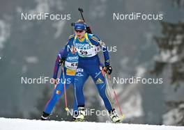 04.03.2012, Ruhpolding, Germany (GER): Jenny Jonsson (SWE), Fischer, Rottefella, Leki, adidas - IBU world championships biathlon, pursuit women, Ruhpolding (GER). www.nordicfocus.com. © Felgenhauer/NordicFocus. Every downloaded picture is fee-liable.