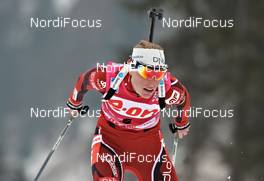 04.03.2012, Ruhpolding, Germany (GER): Tora Berger (NOR), Fischer, Rottefella, Odlo - IBU world championships biathlon, pursuit women, Ruhpolding (GER). www.nordicfocus.com. © Felgenhauer/NordicFocus. Every downloaded picture is fee-liable.