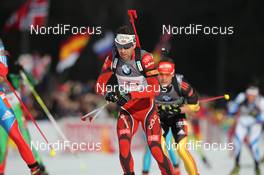 09.03.2012, Ruhpolding, Germany (GER): Ole Einar Bjoerndalen (NOR), Madshus, Rottefella, Odlo - IBU world championships biathlon, relay men, Ruhpolding (GER). www.nordicfocus.com. © Manzoni/NordicFocus. Every downloaded picture is fee-liable.