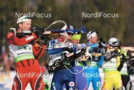 09.03.2012, Ruhpolding, Germany (GER): Rune Brattsveen (NOR), Madshus, Rottefella, Odlo - IBU world championships biathlon, relay men, Ruhpolding (GER). www.nordicfocus.com. © Felgenhauer/NordicFocus. Every downloaded picture is fee-liable.