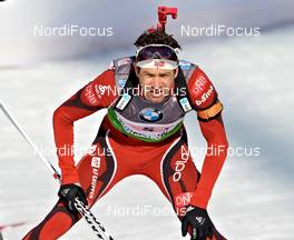 09.03.2012, Ruhpolding, Germany (GER): Ole Einar Bjoerndalen (NOR), Madshus, Rottefella, Odlo - IBU world championships biathlon, relay men, Ruhpolding (GER). www.nordicfocus.com. © Felgenhauer/NordicFocus. Every downloaded picture is fee-liable.