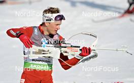 09.03.2012, Ruhpolding, Germany (GER): Tarjei Boe (NOR), Fischer, Rottefella, Swix, ODLO - IBU world championships biathlon, relay men, Ruhpolding (GER). www.nordicfocus.com. © Felgenhauer/NordicFocus. Every downloaded picture is fee-liable.