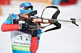 09.03.2012, Ruhpolding, Germany (GER): Andrei Makoveev (RUS), Fischer, Rottefella, Swix, adidas - IBU world championships biathlon, relay men, Ruhpolding (GER). www.nordicfocus.com. © Felgenhauer/NordicFocus. Every downloaded picture is fee-liable.